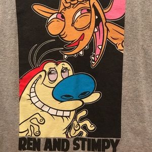 REN AND STIMPY NICKELODEON OFFICIALLY LICENSED GRAPHIC TEE MEDIUM